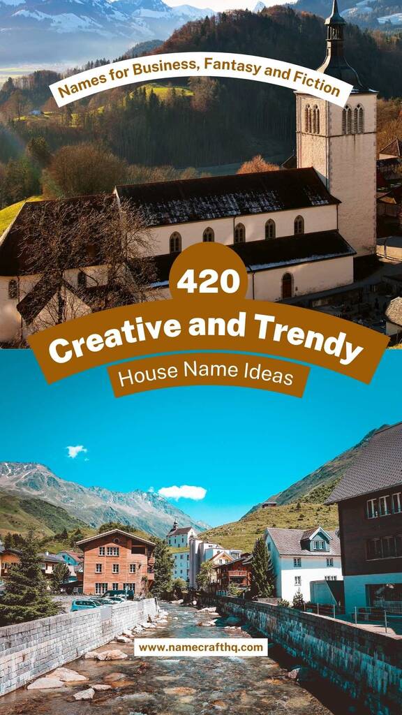 creative trendy house names for business fantasy